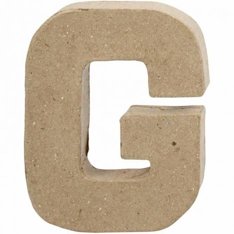 Litera G z papier-mache Creativ 10x2cm